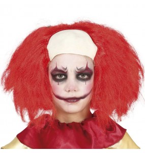 Perruque de clown tueur pour enfants pour compléter vos costumes térrifiants