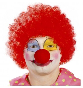 Perruque rouge de clown pour compléter vos costumes
