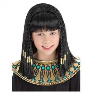 Perruque Cléopâtre égyptienne pour enfants pour compléter vos costumes