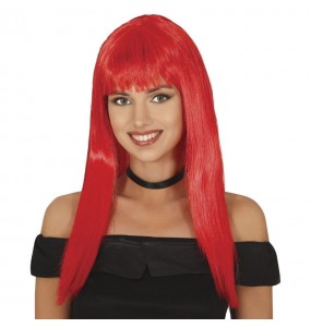Perruque longue rouge pour compléter vos costumes