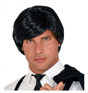 Perruque noire multi-personnages pour compléter vos costumes