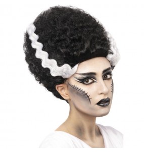 Perruque de la Fiancée de Frankenstein pour femmes pour compléter vos costumes térrifiants 