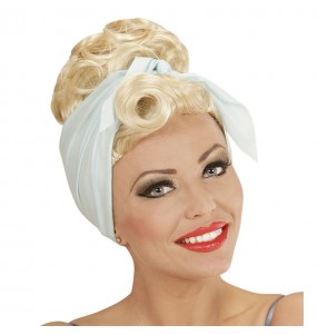 Perruque blonde Pin Up Rockabilly pour compléter vos costumes
