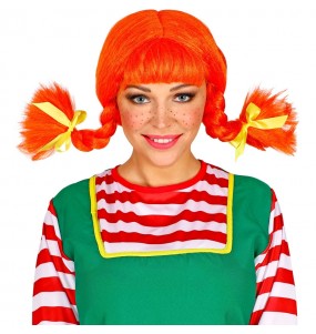 Perruque Pippi Langstrump pour compléter vos costumes