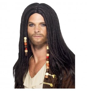 Perruque Pirate avec dreadlocks