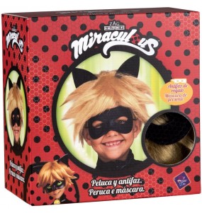 Perruque et masque Cat Noir enfant