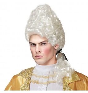 Perruque vénitienne blanche pour homme pour compléter vos costumes