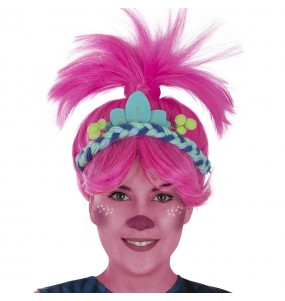 Perruque Troll Poppy pour femmes pour compléter vos costumes