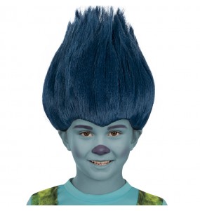 Perruque Troll Branch pour enfants pour compléter vos costumes