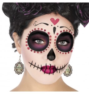 Boucles d'oreilles Catrina mexicaine