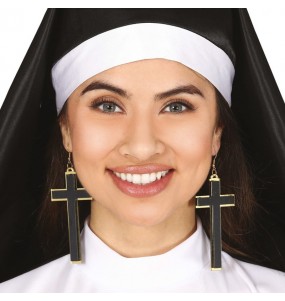 Boucles d'oreilles avec croix pour compléter vos costumes