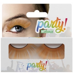 Faux cils jaunes pour compléter votre déguisement avec un maquillage de qualité