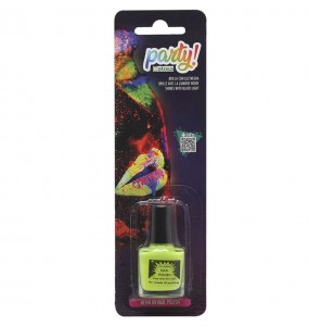 Vernis à ongles jaune fluo pour compléter votre déguisement avec un maquillage de qualité