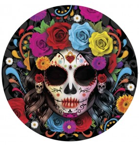 Assiettes Catrina 23 cm pour la décoration Halloween