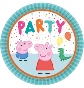 Assiettes Peppa Pig de fête 23 cm