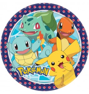 Assiettes Pokémon de fête 23 cm