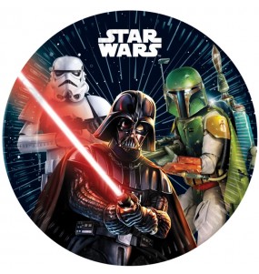 Assiettes Star Wars Official de fête 23 cm