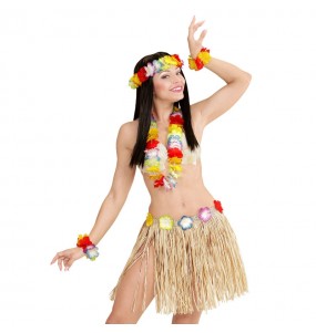 Set de paille Hawaï pour compléter vos costumes