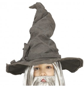 Chapeau de sorcier gris pour enfants pour compléter vos costumes