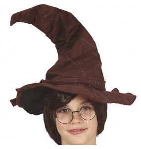 Chapeau de sorcier marron pour enfant pour compléter vos costumes