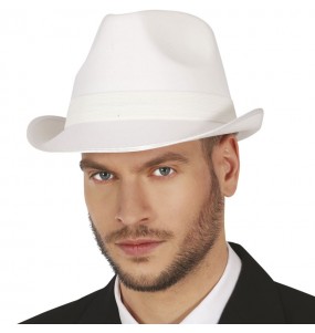 Chapeau Gangster Foam Blanc