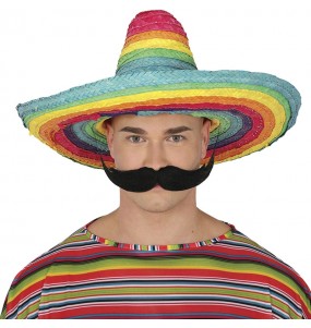 Chapeau mexicain en paille pour compléter vos costumes