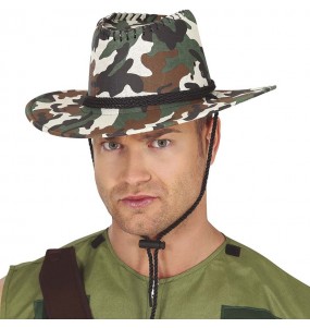 Chapeau de cow-boy camouflage pour compléter vos costumes