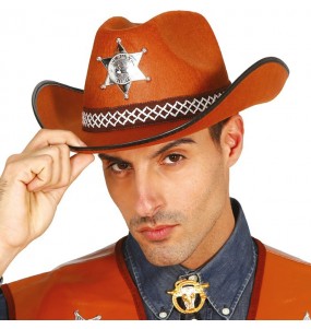 Chapeau Cowboy marron