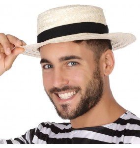 Chapeau de canotier vénitien pour compléter vos costumes