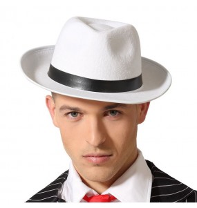 Chapeau Gangster Blanc