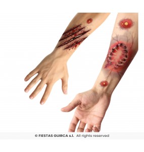 Tatouages adhésifs morsures pour compléter vos costumes térrifiants