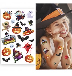 Tatouages Halloween amusants pour compléter vos costumes térrifiants