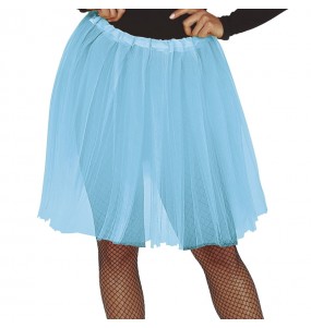 Tutu bleu clair longueur adulte pour compléter vos costumes