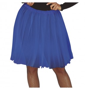 Tutu bleu foncé longueur adulte pour compléter vos costumes