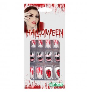 Faux ongles d'Halloween dans des tons clairs pour compléter vos costumes térrifiants