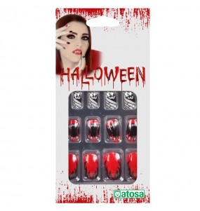 Faux ongles d'Halloween dans les tons foncés pour compléter vos costumes térrifiants
