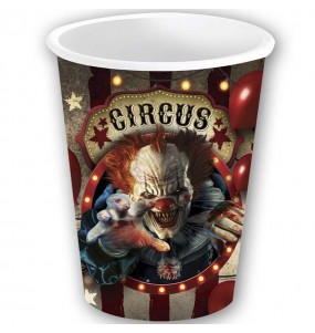 Verres du Cirque des horreurs pour la décoration Halloween