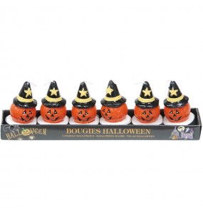 Bougies citrouilles Halloween lot 6