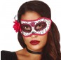 Masque Catrina avec rose pour compléter vos costumes térrifiants