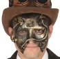 Masque Loup Steampunk doré