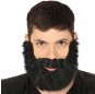 Barbe touffue noire