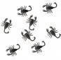 Sachet de 8 scorpions de 6 cm pour la décoration Halloween