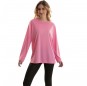 T-shirt rose femme à manches longues