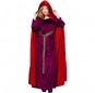 Cape médiévale rouge avec capuchon pour compléter vos costumes