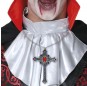 Croix de vampire avec collier en rubis pour compléter vos costumes térrifiants