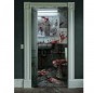 Décoration sanglante de la porte des WC pour la décoration Halloween