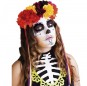 Bandeau Catrina deluxe avec fleurs pour compléter vos costumes térrifiants