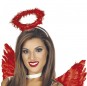Bandeau ange rouge pour compléter vos costumes térrifiants
