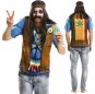 Tee-shirt Hippie hyperréaliste adulte