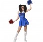Costume pom-pom girl bleue femme
